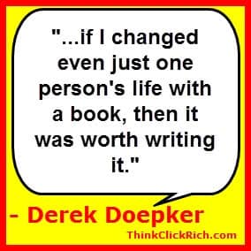 Derek Doepker Change Lives Quote