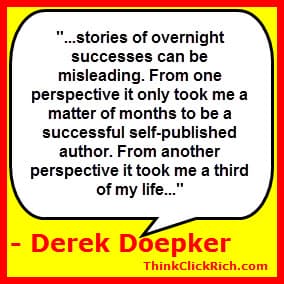 Derek Doepker Overnight Success Quote