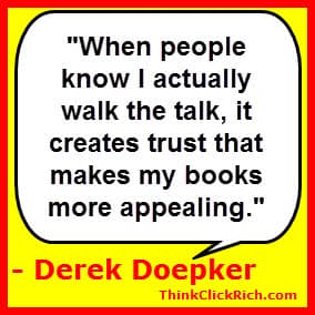 Derek Doepker Walk the Talk Quote