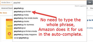 Amazon Kindle Keyword Research Auto-Complete Method
